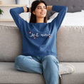 Load image into Gallery viewer, Sweater Navy Je t'Aime Hearts
