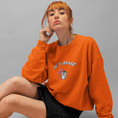 Load image into Gallery viewer, Sweater Orange Je t'Aime Penguin
