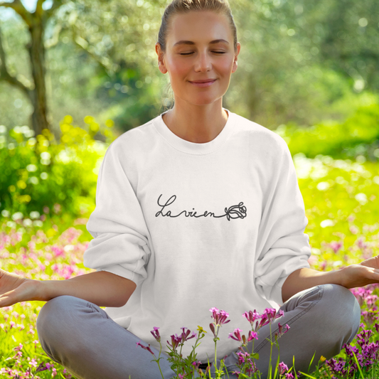 Sweater White La Vie en Rose