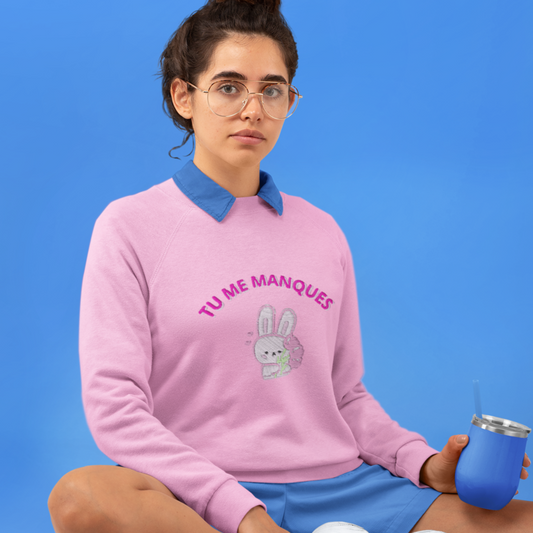 Sweater Pink Tu me Manques Rabbit