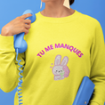 Load image into Gallery viewer, Sweater Yellow Tu me Manques Rabbit
