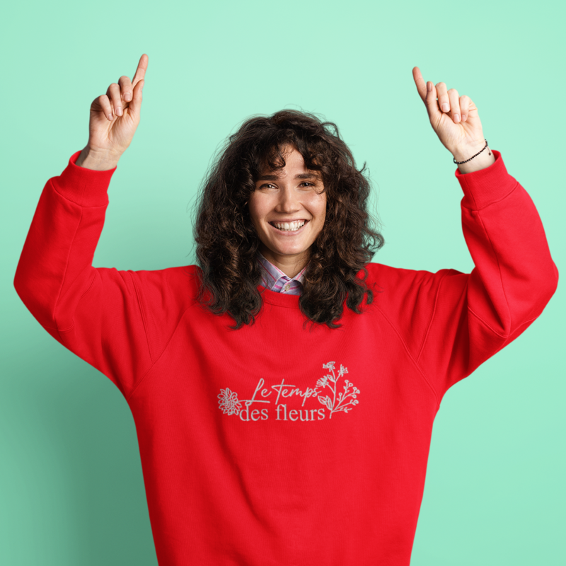 Sweater Red Le Temps Des Fleurs
