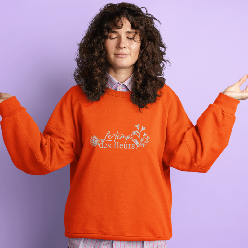 Sweater Orange Le Temps Des Fleurs