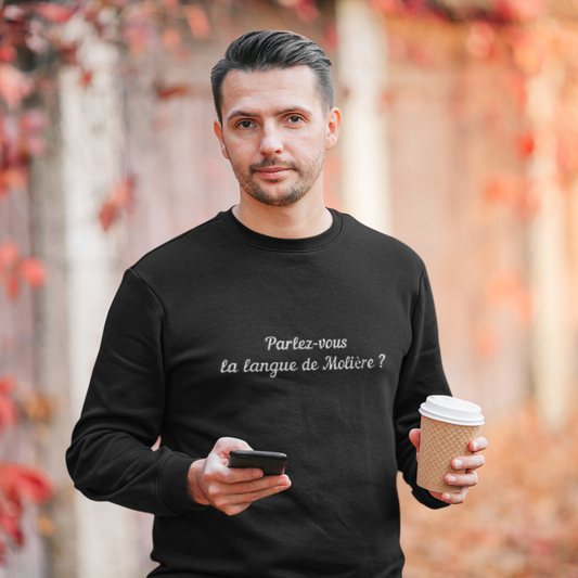 Sweater Black Langue Molière