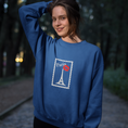 Load image into Gallery viewer, Sweater Navy Stamp Paris

