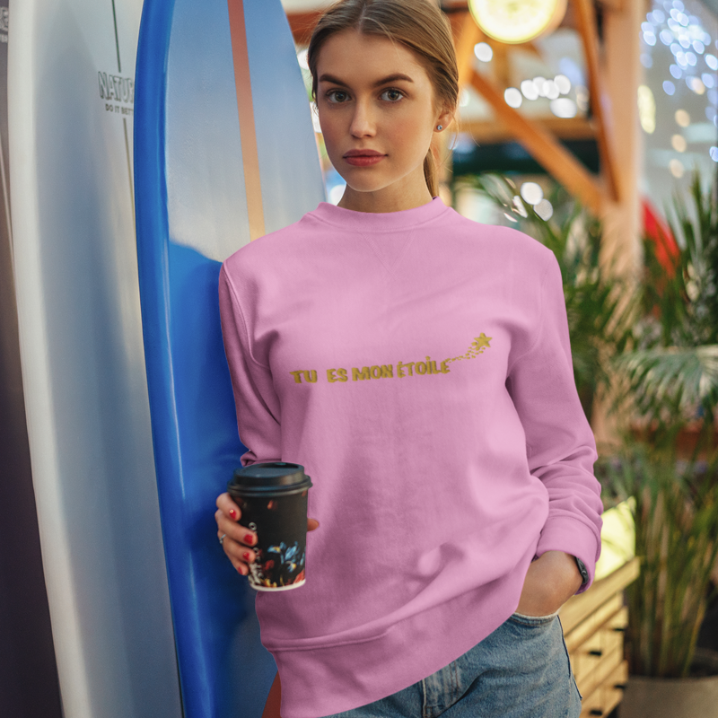 Sweater Pink Tu es Mon Etoile
