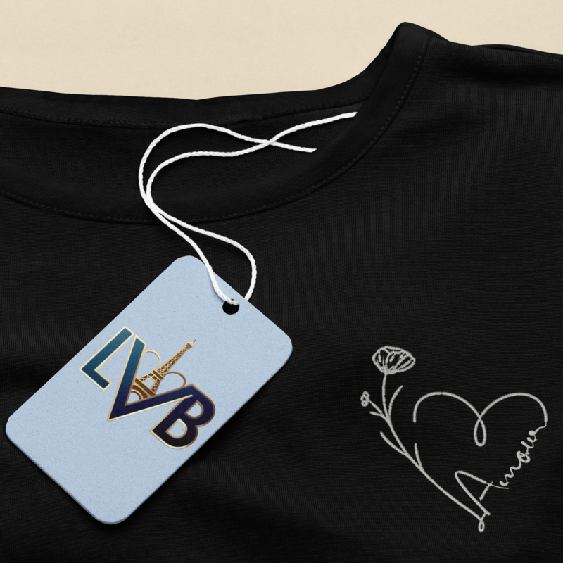 Tee Shirt Amour Embroidery