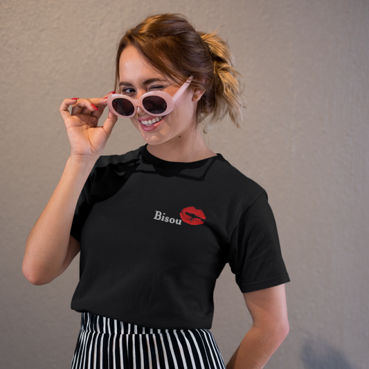 Tee Shirt Black Bisou