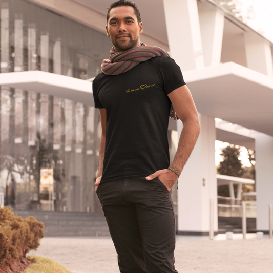 Tee Shirt Black Tu as Un Coeur en Or