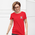 Load image into Gallery viewer, Tee Shirt Red Bonjour Rabbit
