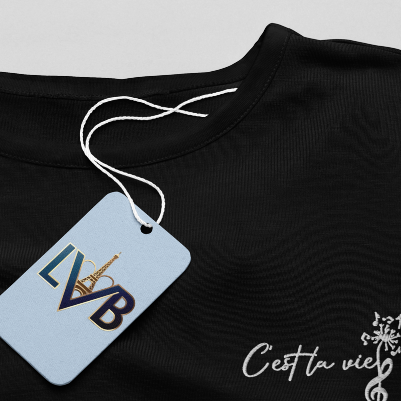 Tee Shirt C'est La Vie Embroidery