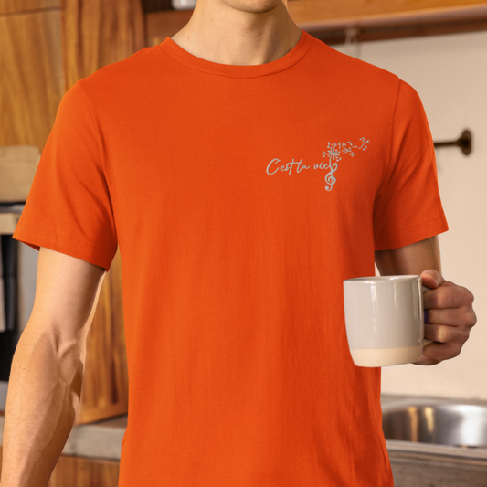 Tee Shirt Orange C'est La Vie