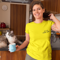 Load image into Gallery viewer, Tee Shirt Yellow Chat Va

