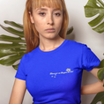 Load image into Gallery viewer, Tee Shirt Navy Donner sa Langue au Chat
