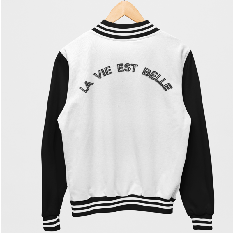 Bomber LVB La Vie Est Belle Black And White