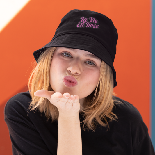 Hat Bob Black La Vie en Rose