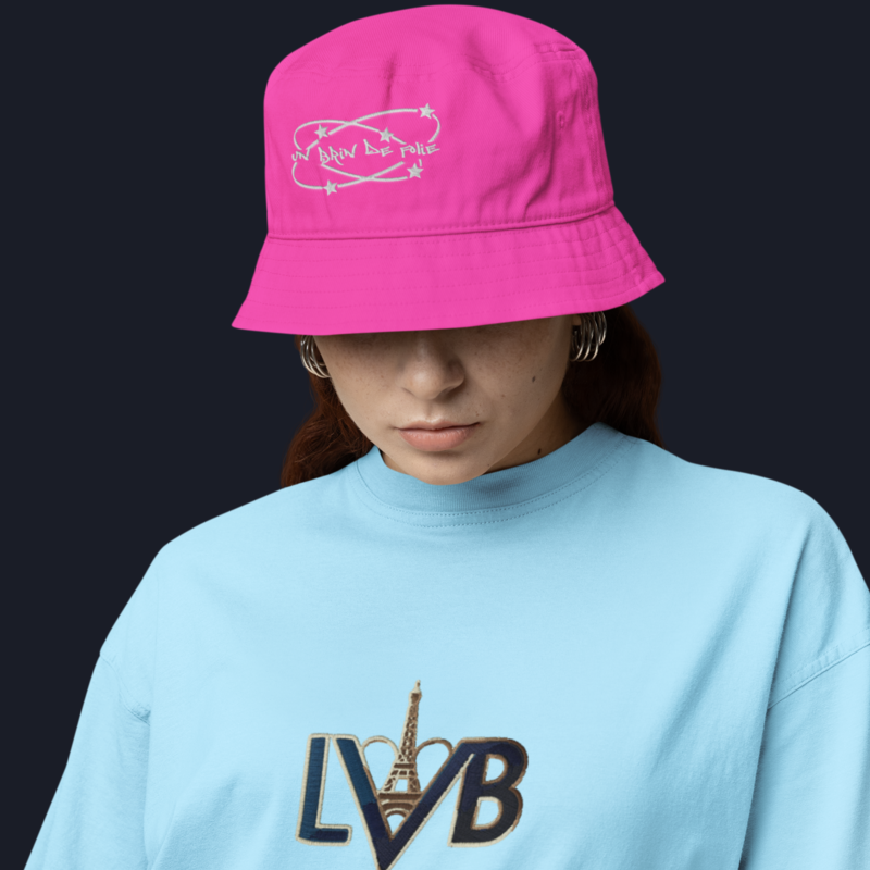Hat Bob Pink Brin de Folie
