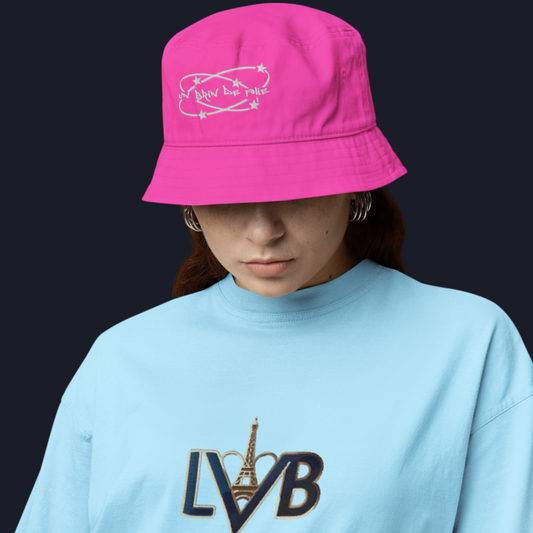 Hat Bob Pink Brin de Folie
