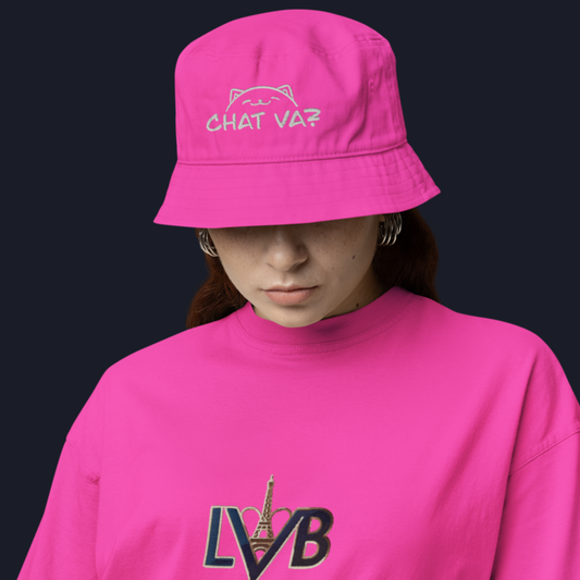 Hat Bob Pink Chat Va