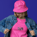 Load image into Gallery viewer, Hat Bob Pink Paris Stamp
