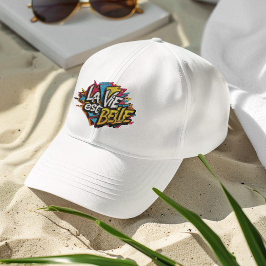 Cap White La Vie Est Belle Multicolored