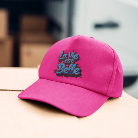 Cap Pink La Vie Est Belle Blue