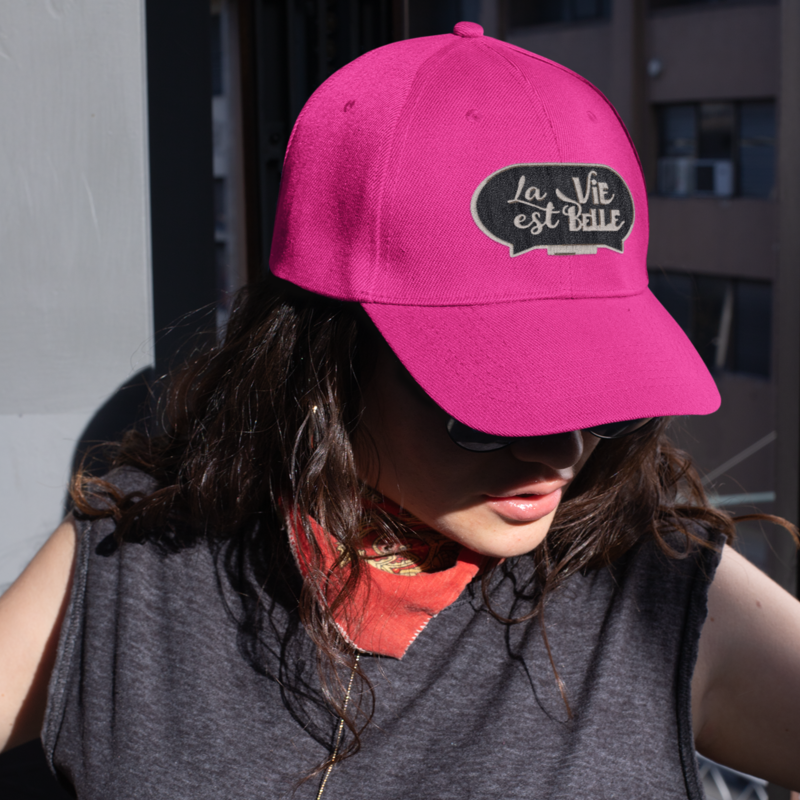 Cap Pink La Vie Est Belle Black