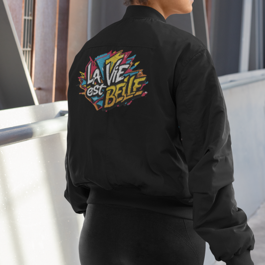 Jacket Bomber La Vie Est Belle Grafitti