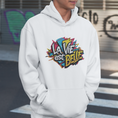Load image into Gallery viewer, Hoodie White La Vie Est Belle Grafitti
