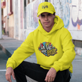 Load image into Gallery viewer, Hoodie Yellow La Vie Est Belle Grafitti
