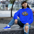Load image into Gallery viewer, Hoodie Navy La Vie Est Belle Grafitti
