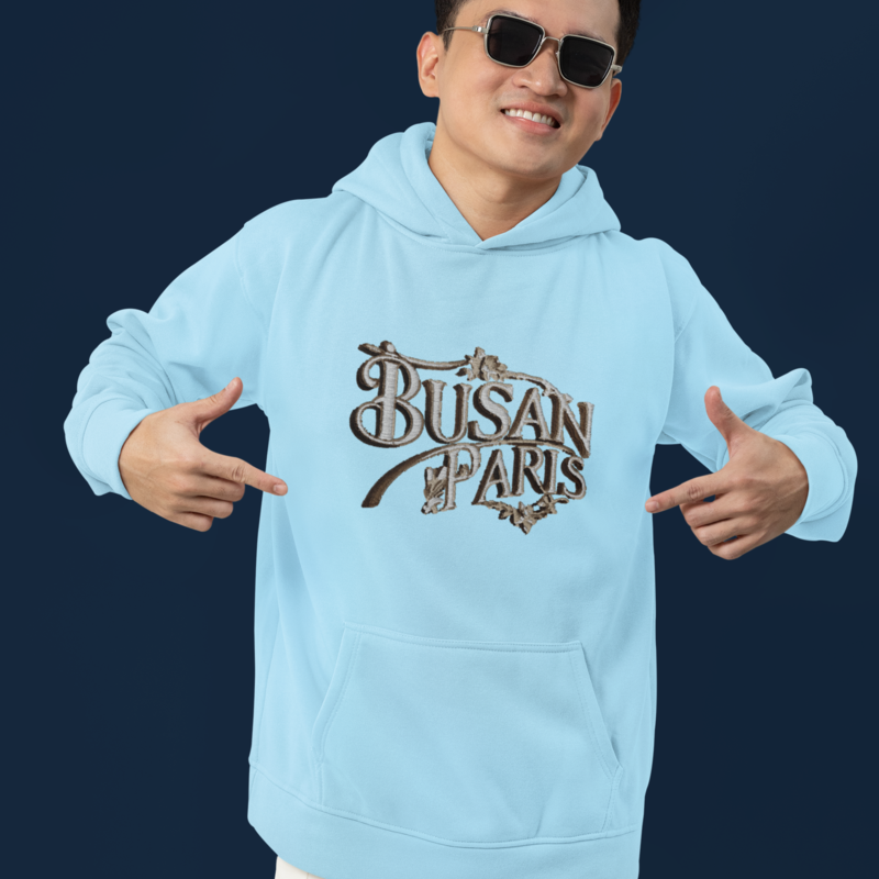 Hoodie Blue Busan Paris
