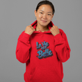Load image into Gallery viewer, Hoodie Red La Vie Est Belle Blue

