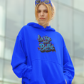 Load image into Gallery viewer, Hoodie Navy La Vie Est Belle Blue
