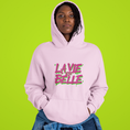 Load image into Gallery viewer, Hoodie Pink La Vie Est Belle Pink Green
