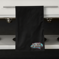 Load image into Gallery viewer, Towel Black La Vie Est Belle Bubble
