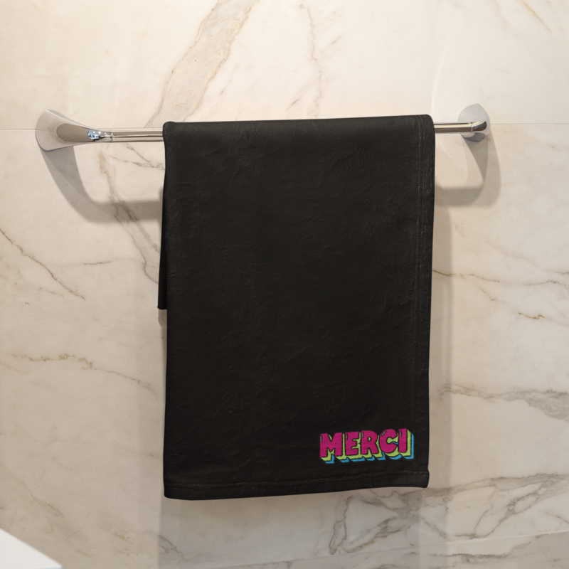 Towel Black Merci
