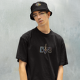 Load image into Gallery viewer, Hat Bob Black La Vie Est Belle Graffiti
