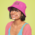 Load image into Gallery viewer, Hat Bob Pink La Vie Est Belle Pink Green
