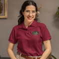 Load image into Gallery viewer, Polo Shirt Burgundy La Vie Est Belle Black
