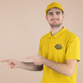 Load image into Gallery viewer, Polo Shirt Yellow La Vie Est Belle Graffiti
