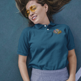 Load image into Gallery viewer, Polo Shirt Navy La Vie Est Belle Graffiti
