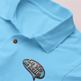 Load image into Gallery viewer, Polo Shirt La Vie Est Belle Blue Embroidery
