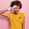 Load image into Gallery viewer, Polo Shirt Yellow La Vie Est Belle Green Pink
