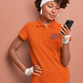 Load image into Gallery viewer, Polo Shirt  Orange La Vie Est Belle Green Pink
