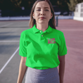 Load image into Gallery viewer, Polo Shirt Green La Vie Est Belle Green Pink
