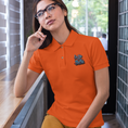 Load image into Gallery viewer, Polo Shirt Orange La Vie Est Belle Bubble
