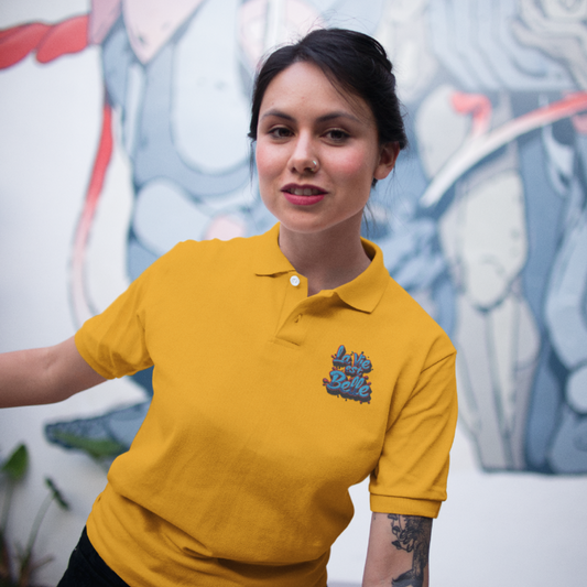 Polo Shirt Yellow La Vie Est Belle Bubble