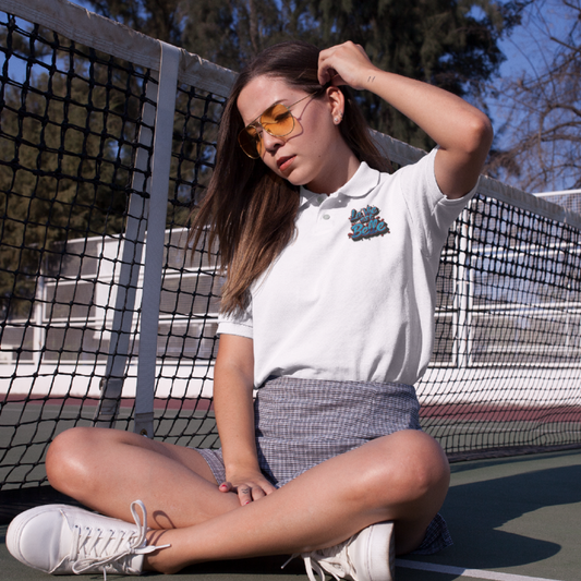 Polo Shirt White La Vie Est Belle Bubble