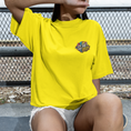 Load image into Gallery viewer, Tee Shirt Yellow La Vie Est Belle Graffiti
